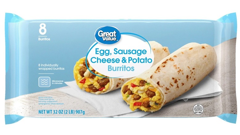 Great Value breakfast burrito