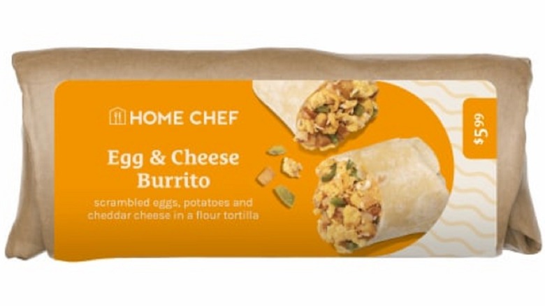 Home Chef Egg and Cheese burrito