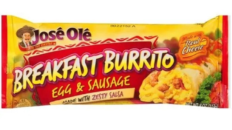 Jose Ole egg and sausage burrito