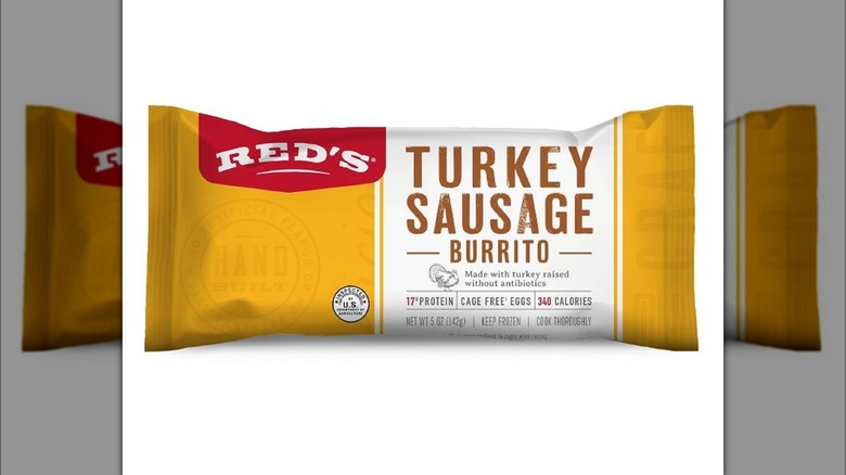 Reds Turkey Sausage breakfast burrito