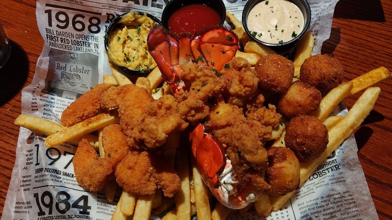 fried lobster shrimp fries