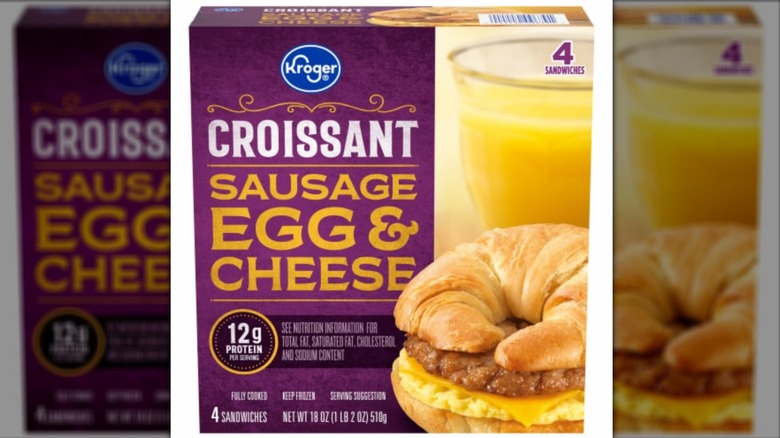 Kroger sausage egg and cheese croissant