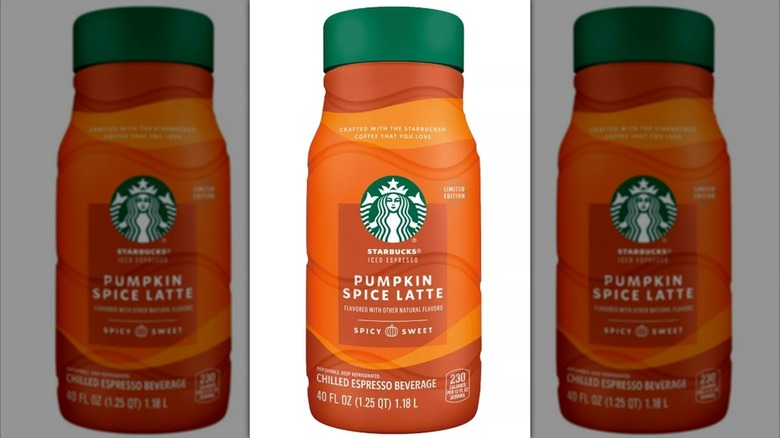 Starbucks Pumpkin Spice Latte bottled beverage