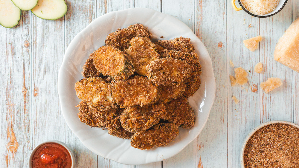 plate of fried zucchini