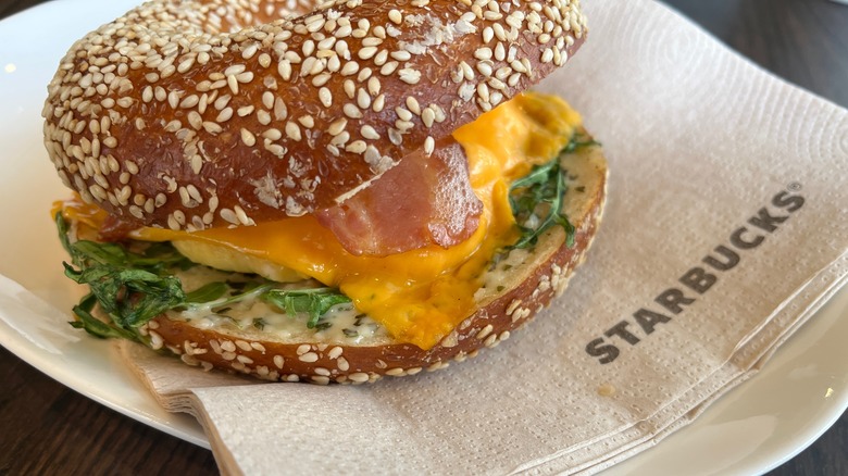 Starbucks bagel sandwich 