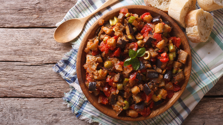 Caponata Italian dish 