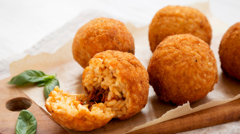 Supplì deep fried rice ball