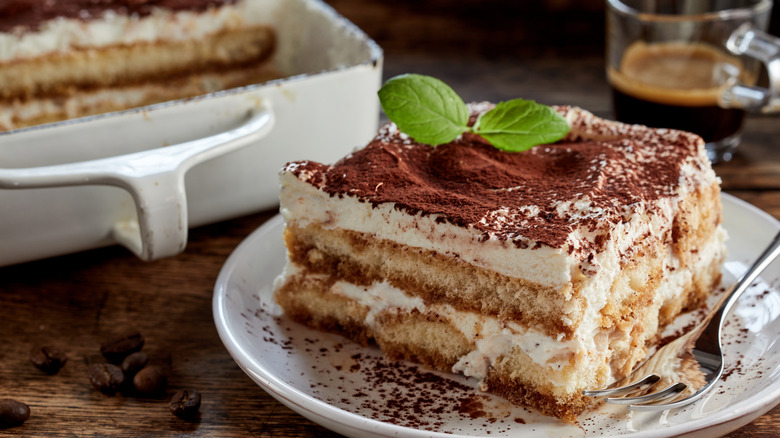 Tiramisu coffee-flavored dessert