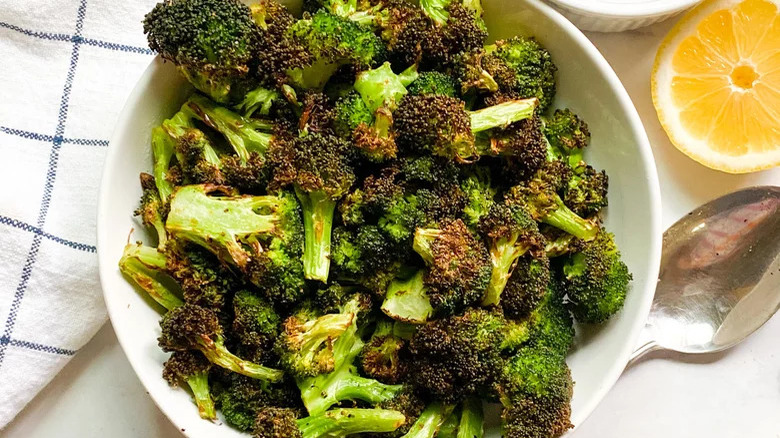 air fried broccoli