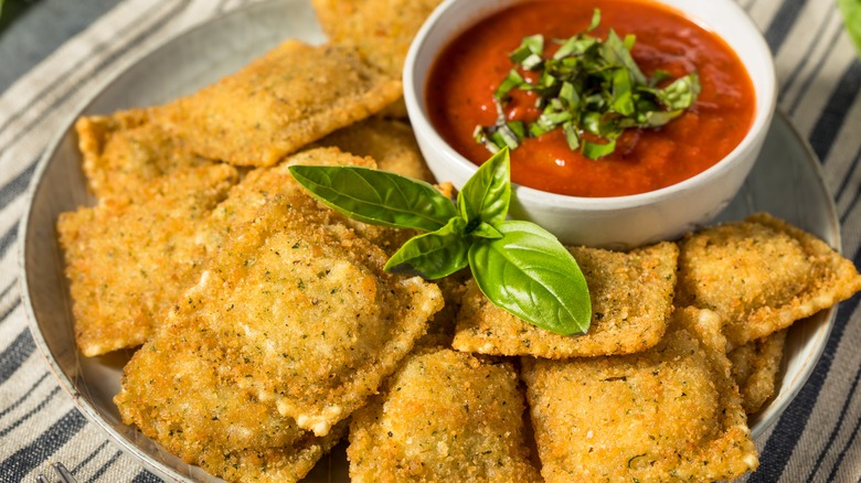 Fried ravioli