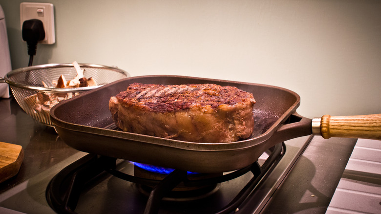 reverse sear chuck roast steak