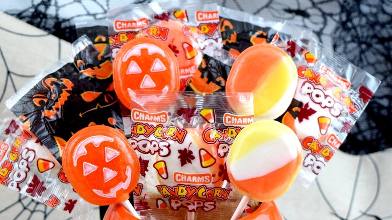 selection of halloween lollipops