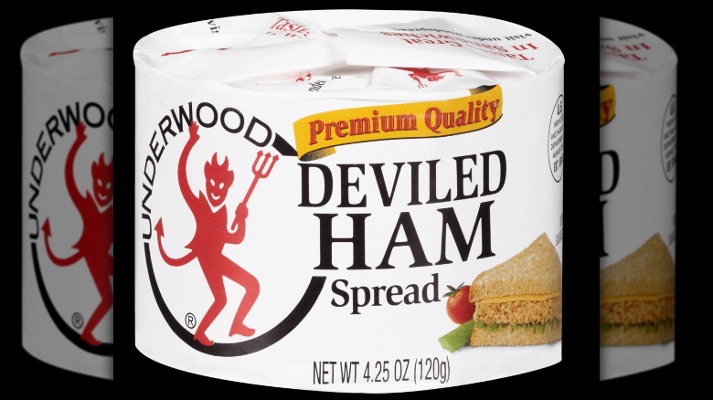 white can of underwood deviled ham