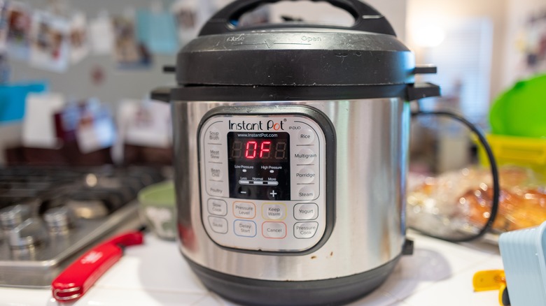 Instant pot on counter