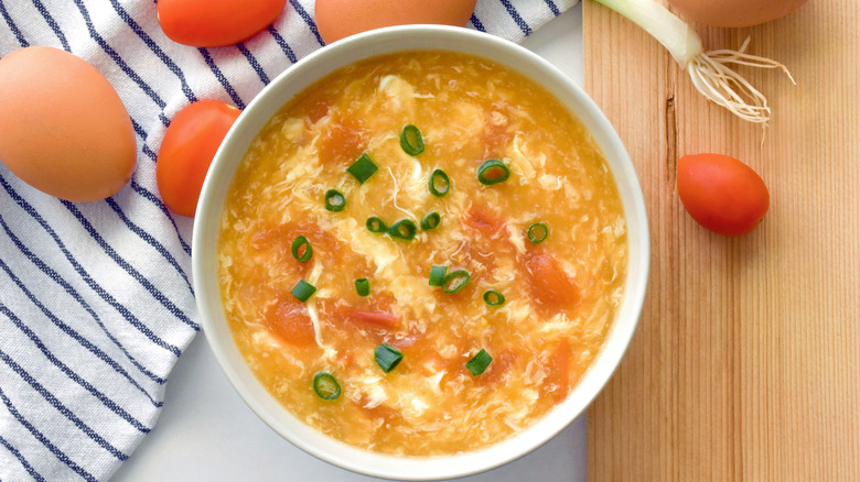 lentil egg drop soup