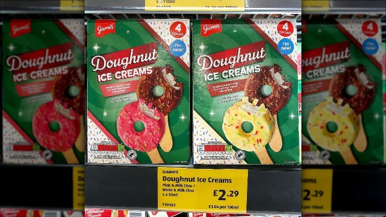 Aldi doughnut ice cream bars