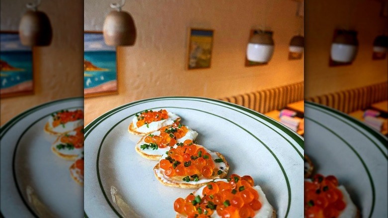 salmon roe plate at mfk. 