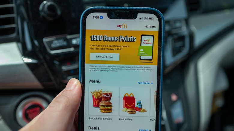 McDonald's rewards app