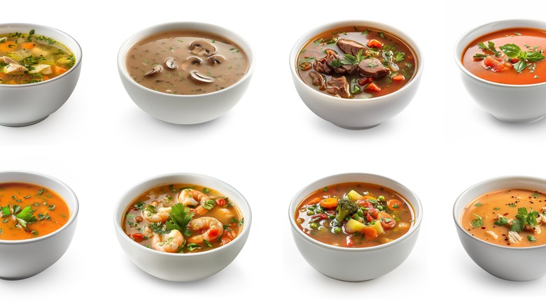 variety of soups