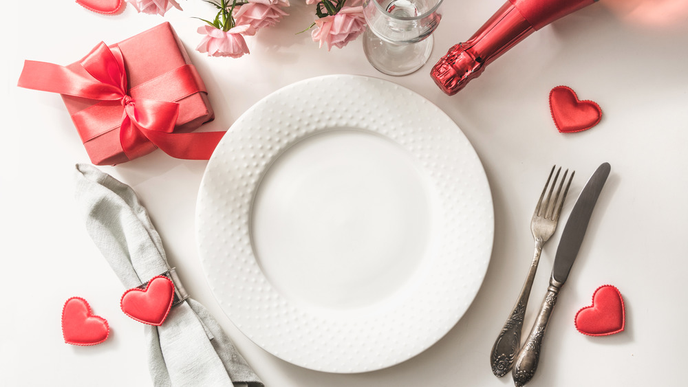 Valentine's Day table setting