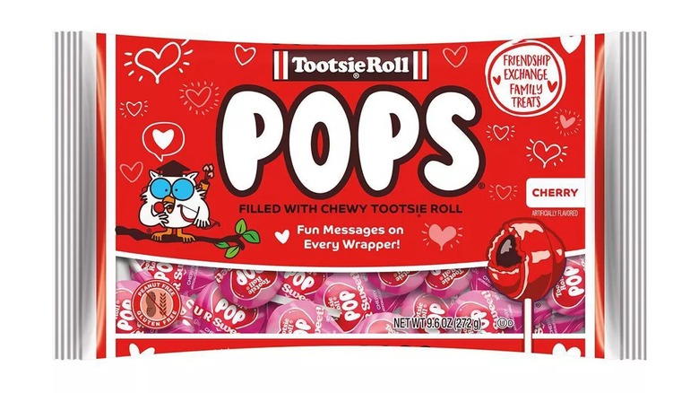 Tootsie Roll Valentine lollipops