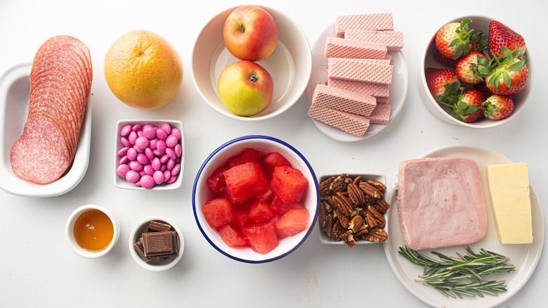 valentine's day charcuterie board ingredients