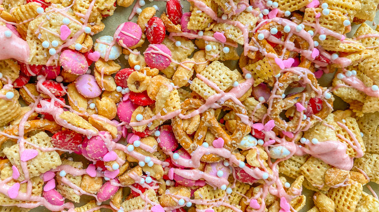 candy coated chex mix