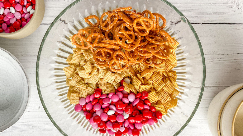 pretzels chex and candy