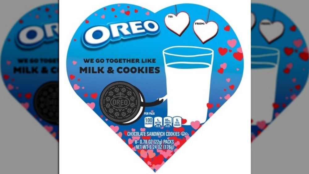 Heart-shaped box of Oreos for Valentine's day