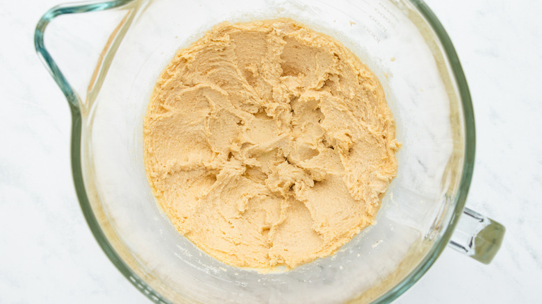 cookie batter in bowl