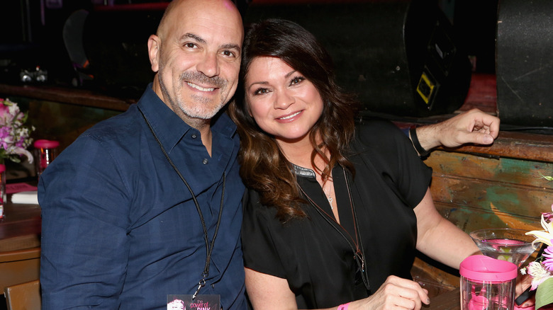 Valerie Bertinelli and Tom Vitale smiling