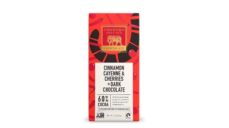 Endangered Species Cinnamon Cayenne & Cherries + Dark Chocolate bar