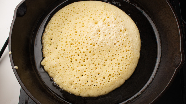 batter in skillet