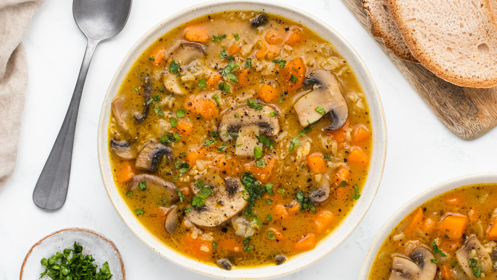 Velvety Sweet Potato Soup With Fresh Herbs