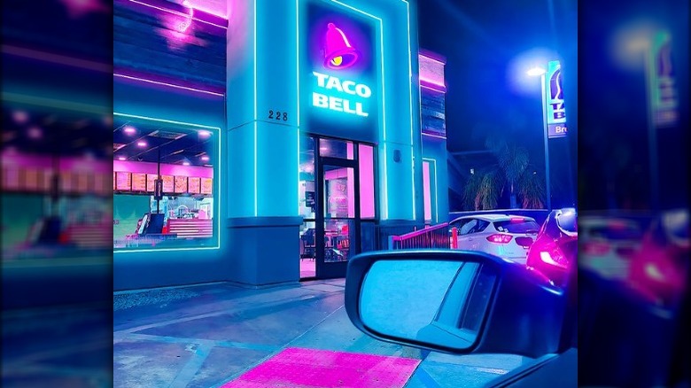 A flashy Taco Bell location