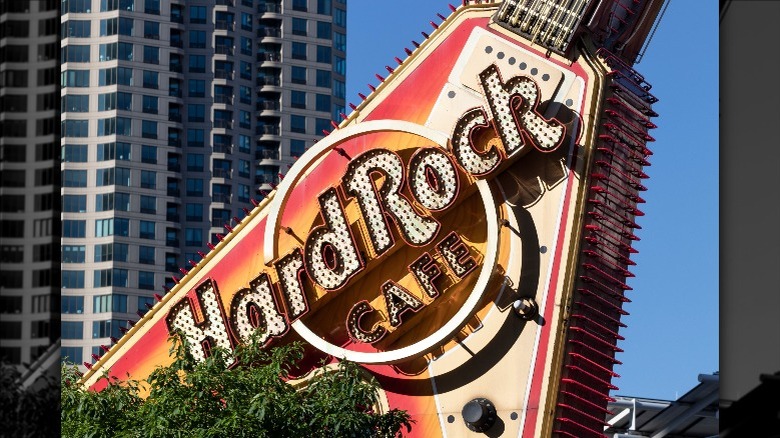 Hard Rock Cafe sign