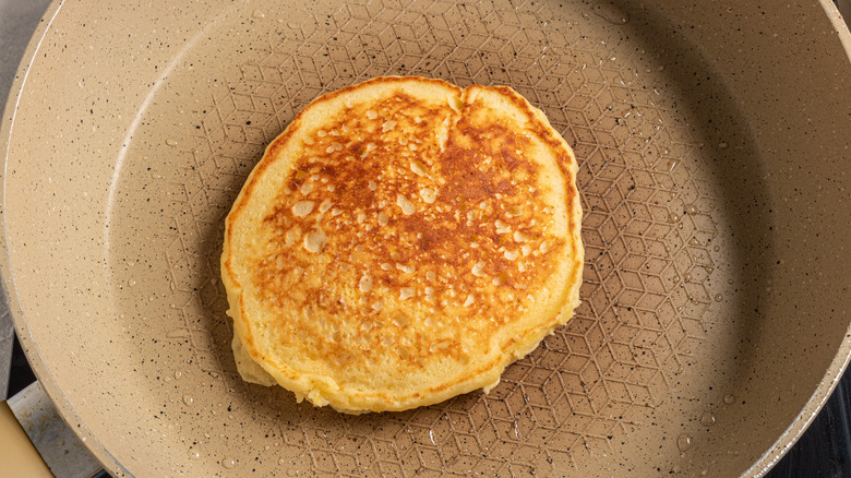 Pancake on a skillet