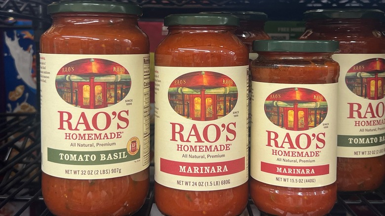 various rao's sauce jar sizes