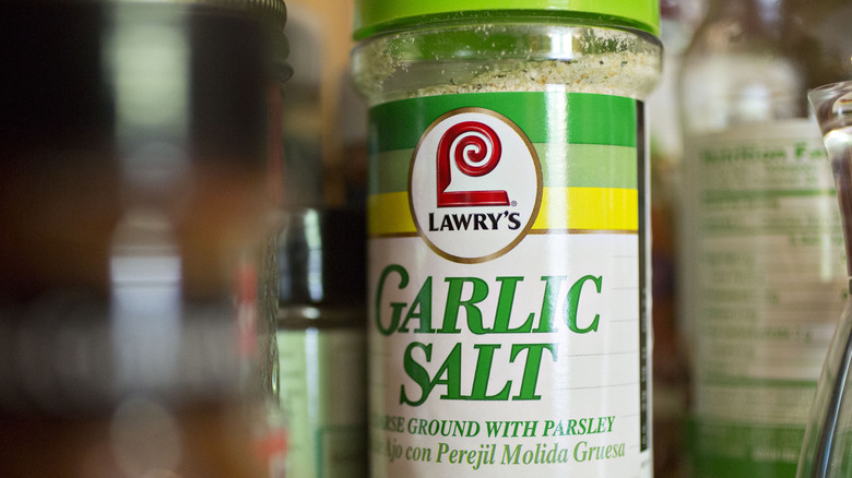 Garlic salt bottle from Lawry's