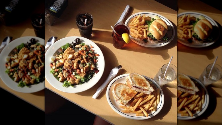 IHOP lunch plates on table