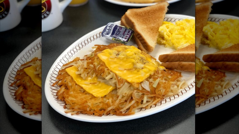 Waffle House cheesy hash browns