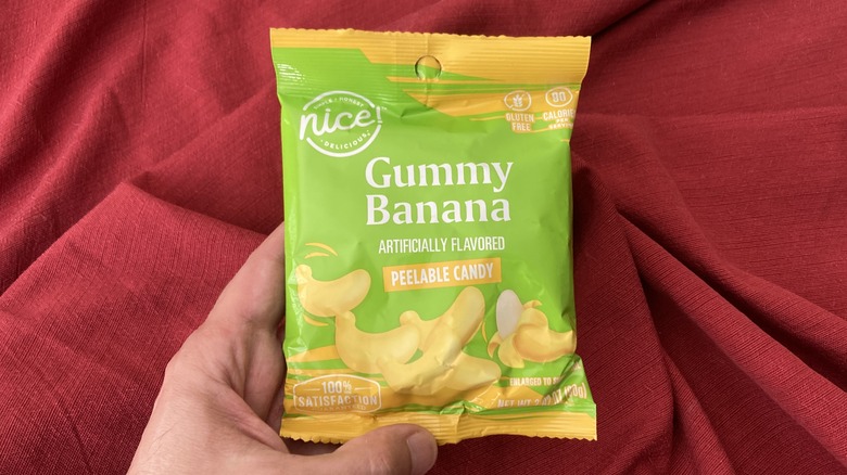 bag of peelable gummy bananas