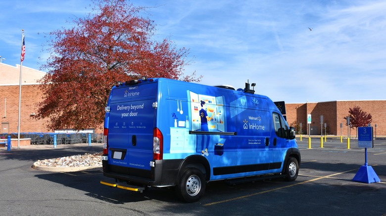 Walmart in-home delivery truck