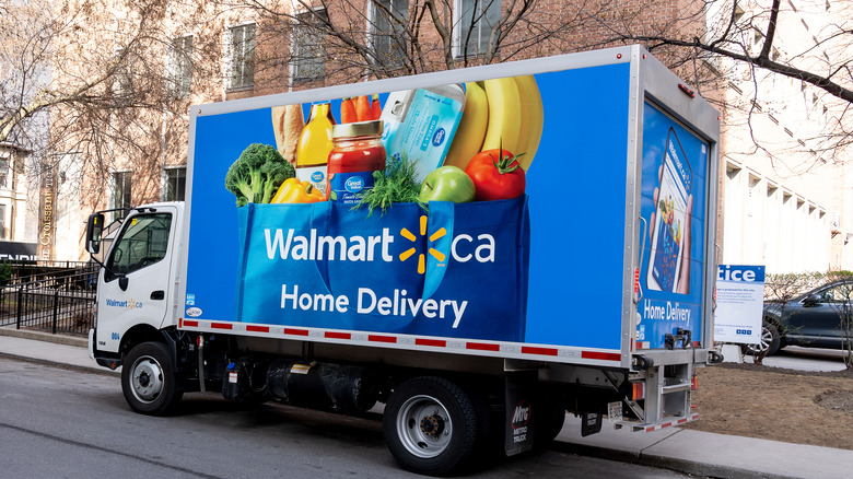 Walmart home delivery truck 