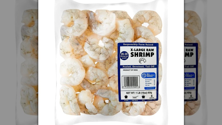 Bag of shrimp from Walmart