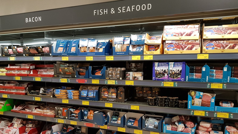 Fish department at Aldi