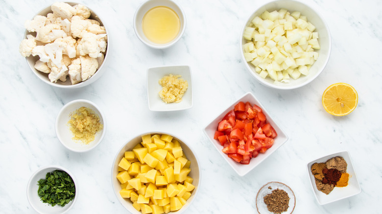 ingredients for aloo gobi