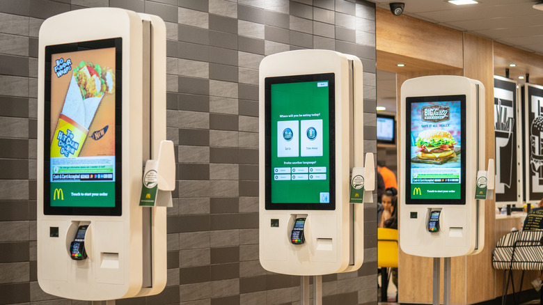 Mcdonald's ordering kiosks