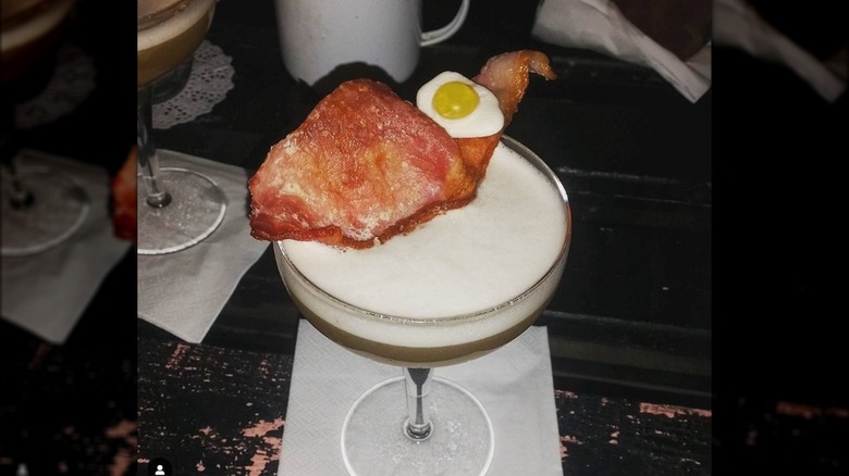 bacon and egg martini