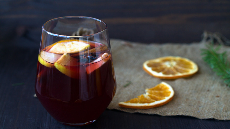 mulled wine whiskey cocktail